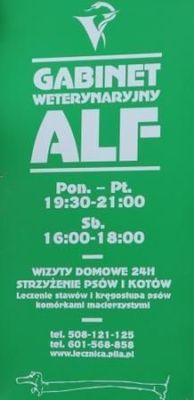 Gabinet Weterynaryjny Alf i Strzyżenie psów 601-568-858 - 22.03.14