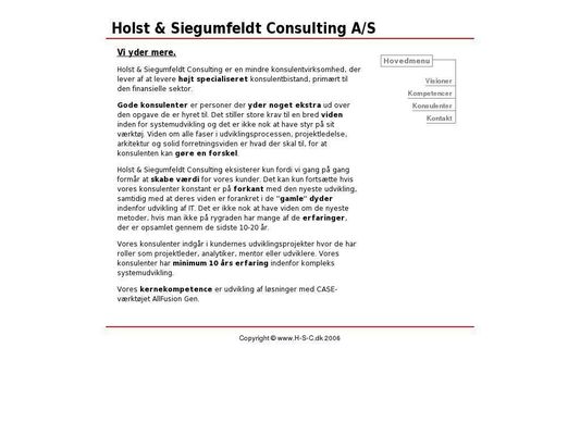 Holst og Siegumfeldt Consulting A/S - 23.11.13