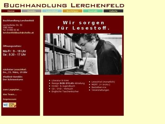 Buchhandlung Lerchenfeld - Bernhard Bastien u Wolfgang Posautz - 12.03.13